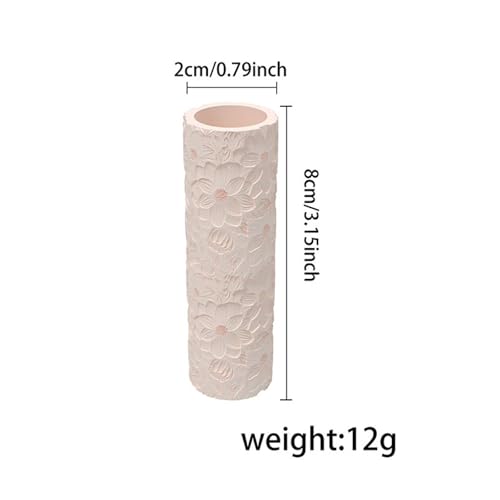 Flower Texture Clay Roller Clay Molding Tool Fashion Practical Lightweight Portable for Artwork DIY Crafts Jewelry Making Pottery Roller Tool