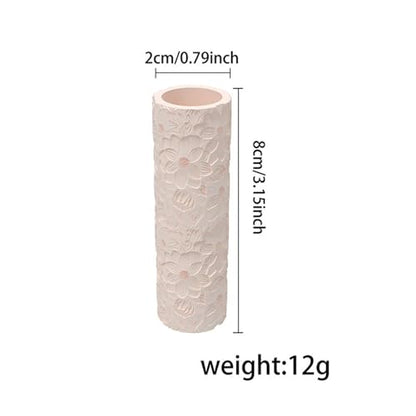 Flower Texture Clay Roller Clay Molding Tool Fashion Practical Lightweight Portable for Artwork DIY Crafts Jewelry Making Pottery Roller Tool