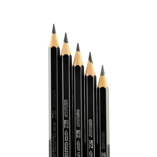 Faber-Castell Graphite Aquarelle Water-Soluble Single Pencil, 8B,Black - style: 8B