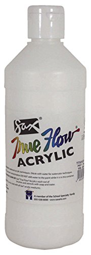 Sax Heavy Body Acrylic Paint for School and Arts and Crafts Use, Titanium White, 1 Pint