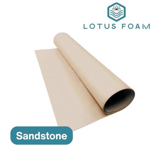 LotusFoam EVA Foam Sheet 3mm – 44"x 85" Craft Foam for Cosplay, Costumes & DIY, High Density 130 kg/m3, Heat Shapeable, Paintable, 35 Colors (Sandstone) - Sandstone - color: Sandstone
