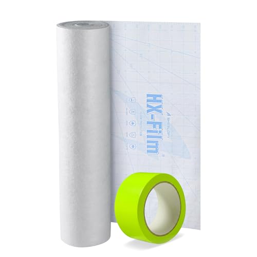 39" x50' Heavy-Duty Floor Protection | Construction Grade Carpet Protector | Drop Cloth Plastic Film for Hardwood Floors | Waterproof Painters Covering with No Residue(Ice Blue) - color: Ice Blue, size: 39" x 50'