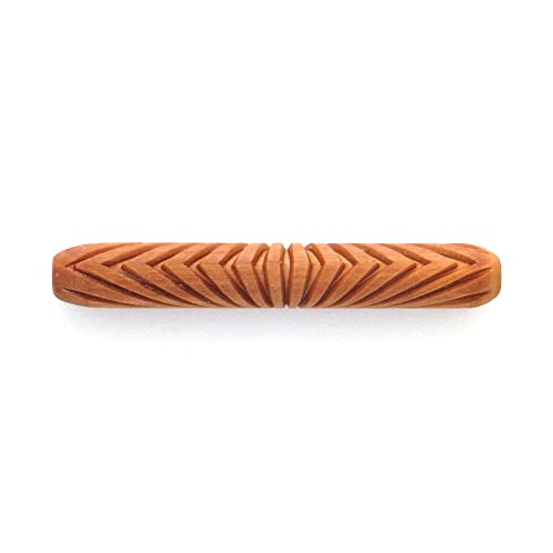 MKM Pottery Tools Wood Hand Rollers for Clay (HR-13 Starburst) - size: HR-13 Starburst