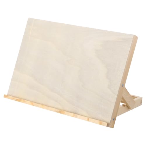 Tabletop Easel for Painting, 13x9.1 Wooden Art Easel Tabletop with Adjustable Angles,Small Portable Foldable Wood Drawing Stand for Canvas, Sketching, Drawing, Books, Tablets