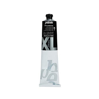 PEBEO Fine Oil XL 200 ML - Oil Painting - Black Ivory Oil - Pébéo Oil Painting - Black Ivory Imitation 200 ml, (200024) - color: Black Ivory Imitation
