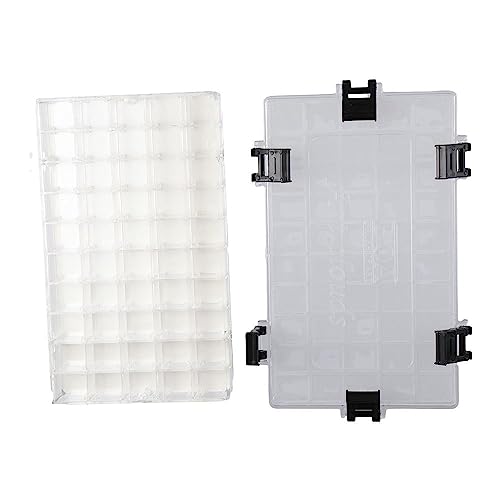 HomeSoGood 50-Well Watercolor Palette Box,Airtight Stay Wet and Leak Proof Painting Palette Watercolor Painting Pallet for Oil Paint, Gouache