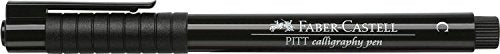 Faber-Castell 167599 2.5 mm B Pitt Artist India Ink - Black (Pack of 2)