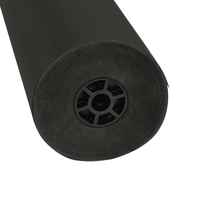 Colorations Dual Surface Paper Roll Classroom Supplies for Arts and Crafts Black (36" x 1000') (Item # DSBK) - color: Black