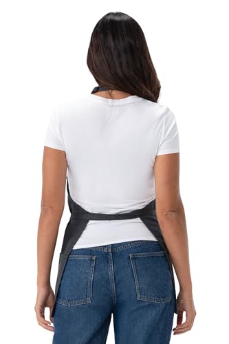 Chef Works Unisex Three Pocket Apron - color: Dark Grey
