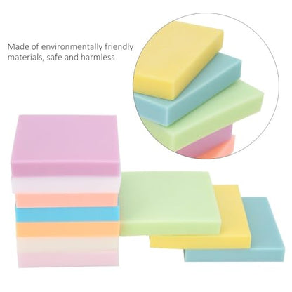 Rubber Stamp Carving Blocks, PVC, Assorted Colors, 10 Pcs