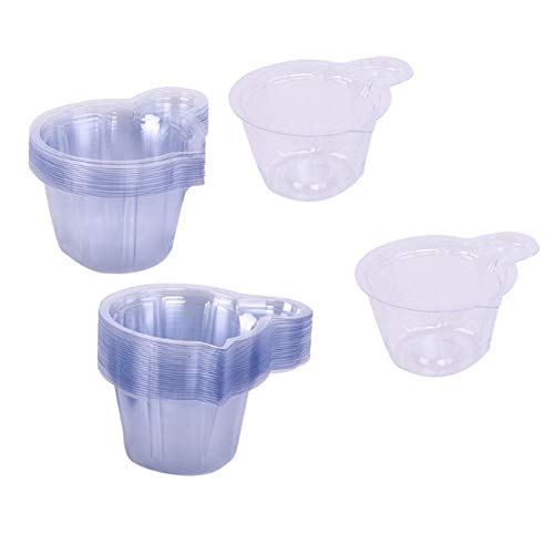 120Pcs 40ml Disposable Plastic Resin Mixing Cups Multipurpose Dispensing Cup for Mixing Paint, Epoxy, Jewelry Making, Resin Crafts DIY (Clear)