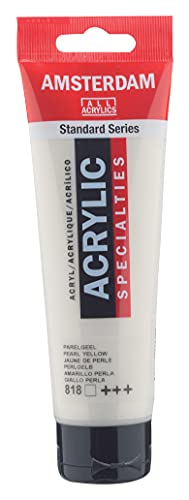 Amsterdam Standard Series Acrylic Tube 120ml Pearl Yellow 818 (17098182) - color: Pearl Yellow, size: 4.06 Fl Oz (Pack of 1)