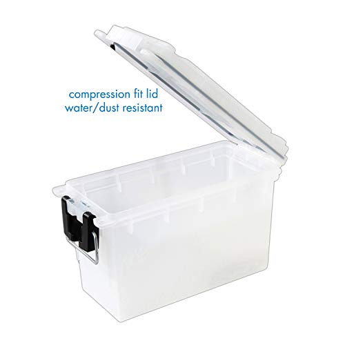 12535 Translucent Craft Organizer, Art Supply Organizer and Storage, Lockable School Supplies Organization, Moisture Resistant, Made in USA (Pack of 4) - size: One Size (Pack of 4)