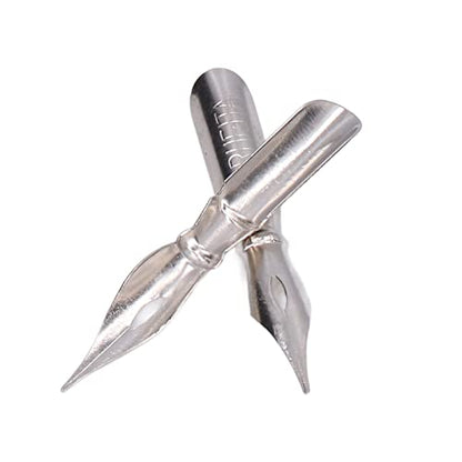 Pssopp 10PCS Calligraphy Pen Nib, Oblique Calligraphy Dip Pen Set Comic Pen Nib Replacement Nibs for Writing Painting Signing Pens[B10*10] - color: B10*10