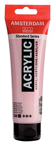 Amsterdam Standard Series Acrylic Tube 120ml Persian Rose 330 (17093302) - color: Persian Rose, size: 4.05 Fl Oz (Pack of 1)