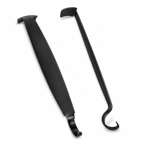 2 Pack Pottery Trimming Tools, Black Clay Trim Tool for Wheel Throwing | Ceramic Sculpting, Clay Carving, Shaping, Smoothing, Pottery Foot Ring Trimming