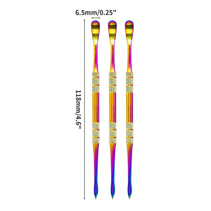 suiwotin 3PCS Wax Carving Tools, Rainbow - color: Rainbow Color- 3PCS