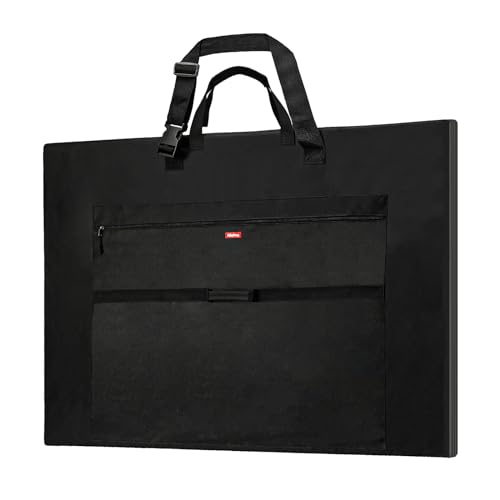 Nicpro Light Weight Art Portfolio Bag, 32x42” Waterproof Art Portfolio Case | with Shoulder & Handle Carry, for Artwork, Poster, Sketch Drawing, Canvas, Photography, Solar Panel Storage - size: 32 x 42 inches