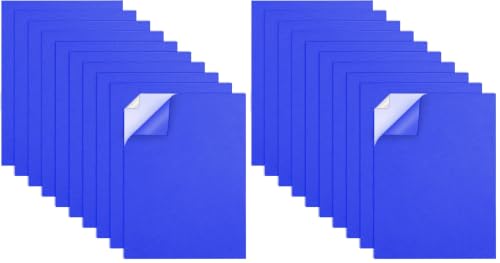 MEARCOOH Self Adhesive Foam Sheets, Blue 9x12 Inch 2mm Sticky Eva Foam Paper for Crafts Cardmaking Photo Frames Classroom Scrapbooking Christmas Crafts (Blue 10 Sheets) (Pack of 2) - color: Blue Self-adhesive, size: 9X12in-2mm (Pack of 2)