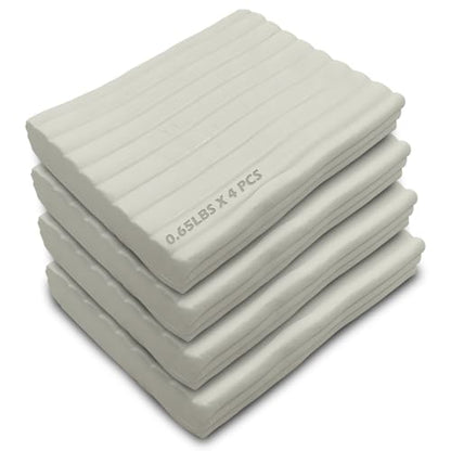 ReArt Non-Drying Oil-Based Modeling Clay 2.6 Pounds, Non Hardening Reusable Clay, Non Toxic No Bake Professional Oil Base Sculpting Clay (White) - color: White