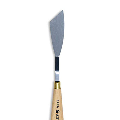 AIT Art Select Painting Knives, Set of 5, Made in Italy, Assorted Trowel Shapes, Carbon Steel Blades with Comfortable Wooden Handles Provide Flexibility and Durability for Easy Paint Spreadability
