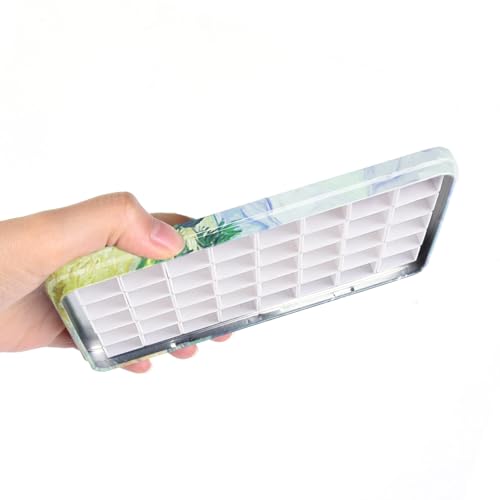qianshan 40Pcs Empty Half Pans Watercolor Tin Palette with Magnetic Stripe | Travel Tin Palette Case,Portable Artist Paints Half Pan Kits,DIY Watercolor Oils Acrylics Painting Drawing Wheat Field - color: Wheat Field