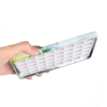 qianshan 40Pcs Empty Half Pans Watercolor Tin Palette with Magnetic Stripe | Travel Tin Palette Case,Portable Artist Paints Half Pan Kits,DIY Watercolor Oils Acrylics Painting Drawing Wheat Field - color: Wheat Field