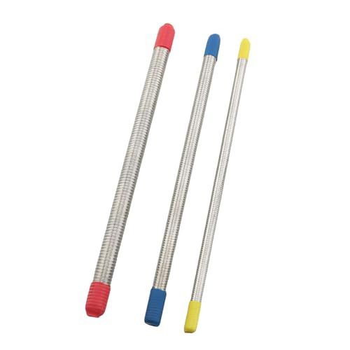 TAODAN 3PCS Ceramic Sculpture Set Stainless Steel Vertical Hair Texture Bar Detail Tool for Doll/Book Making Paper Projects Polymer Clay