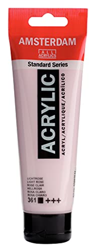 Amsterdam Standard Series Acrylic Tube 120ml Light Rose 361 (17093612) - color: Light Rose, size: 4.06 Fl Oz (Pack of 1)