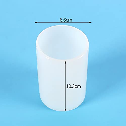2 Pack Cylinder & Round Candle Molds - 2 Size Style - 3D Silicone Molds for Resin & Chocolate, Handmade Cylinder Molds - color: cylinder-round-candle-2-pack