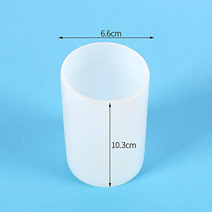 2 Pack Cylinder & Round Candle Molds - 2 Size Style - 3D Silicone Molds for Resin & Chocolate, Handmade Cylinder Molds - color: cylinder-round-candle-2-pack