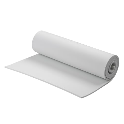 AMZQNART 3mm EVA Foam Sheets Roll 16x59in White for Cosplay DIY 90kg/m3 - color: 16×59in White, size: 3mm-Thick