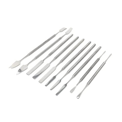 CYNAMED 10 Pc Stainless Steel Spatula Wax & Clay Sculpting Tool Set - style: 10PC