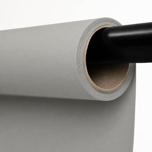 Kate Seamless Paper Backdrop for Photography Light Grey Photo Backdrop Paper (86''x32.8' Pursuit Grey) - color: Pursuit Grey, size: 86''x32.8'