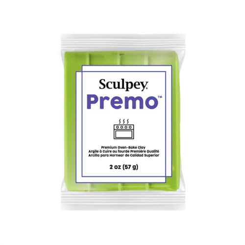 Premo Sculpey Polymer Clay 2 Ounces-Bright Green Pearl - color: Green, size: 2 oz