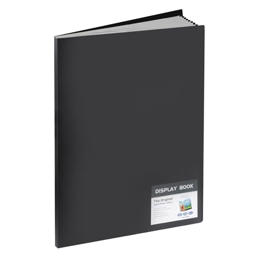Large 13"x19" Art Portfolio Heavy Duty Binder with Plastic Sleeves, Portfolio Folder with 30 Clear Sheet Protectors, Display 60 Pages, Poster Binder， (medium（13x19in）) - size: medium（13x19in）