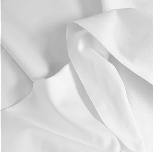 AK TRADING CO. Premium 10oz White Cotton Duck Canvas Fabric | Heavyweight | 60'' Wide | Arts & Crafts, Upholstery, Home Projects - 15 Yards - color: White, size: 15 YARDS