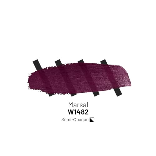 KAMENSKAYA Acrylic Inks for Artists - Marsala Acrylic Ink, 3.38 Fl Oz (100 ml) | Highly Concentrated, Multifunctional Liquid Acrylic Paint - color: Marsala