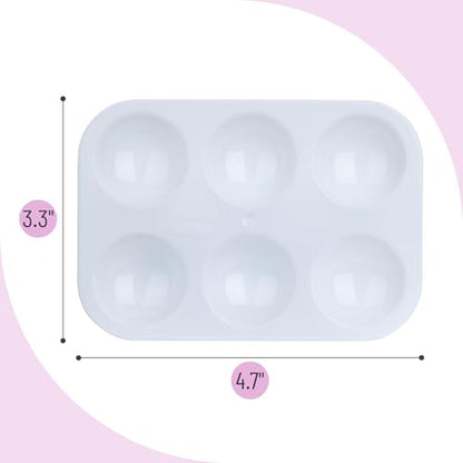 Mr. Pen- Plastic Paint Palette, 30 Pack, 6 Wells