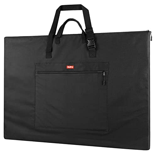 Nicpro Light Weight Art Portfolio Bag, 23x31” Waterproof Art Portfolio Case | with Shoulder & Handle Carry, for Artwork, Poster, Sketch Drawing, Canvas, Photography, Solar Panel Storage - size: 23 x 31 inches