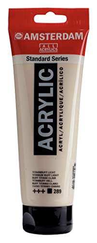 Amsterdam Standard Series Acrylic Tube 250ml Titanium Buff Light 289 (17122890) - color: Titanium Buff Light, size: 1 Count (Pack of 1)