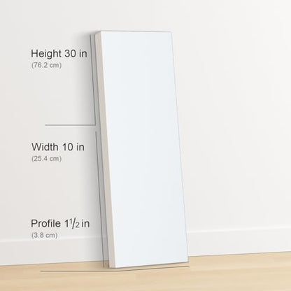 PHOENIX 10x30 Inch 3 Pack Gallery Canvas - 1.5 in Thick Large Skinny Canvases for Painting - Deep Edge 100% Cotton 11 Oz. Gesso Primed White Blank Professional Canvas Oil & Acrylic Paints - size: 10"x30", style: Gallery