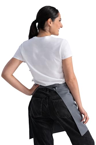 Chef Works Unisex Half Bistro Server Apron - color: Gray