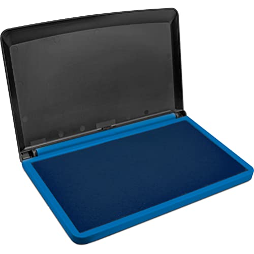 MaxMark Large Premium Blue Ink Stamp Pad - 3.5" x 6.25" - Quality Felt Pad (Pack of 2) - color: Blue, size: 3.5" x 6.25" (Pack of 2)