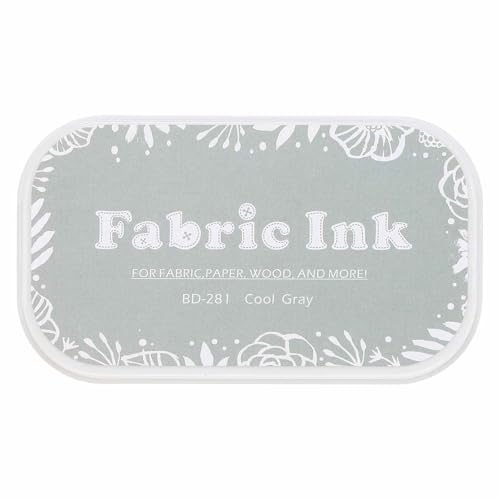 MECCANIXITY Ink Pads for Stamps, 3.7x2.2 Inch Fabric Ink Pad for Cloth, Wood, Paper, Fingerprint, DIY Card Making, Gray - color: Gray