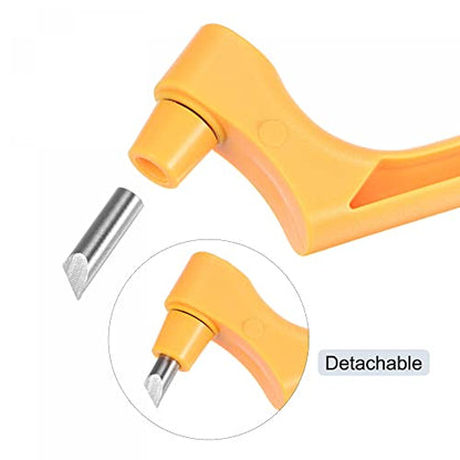 uxcell Craft Cutting Tools, 360 Degree Rotating Blades Stainless Steel Cutter with 15 30 45 Degree Blade for DIY Crafts Stencils Scrapbooks, Yellow - color: Yellow