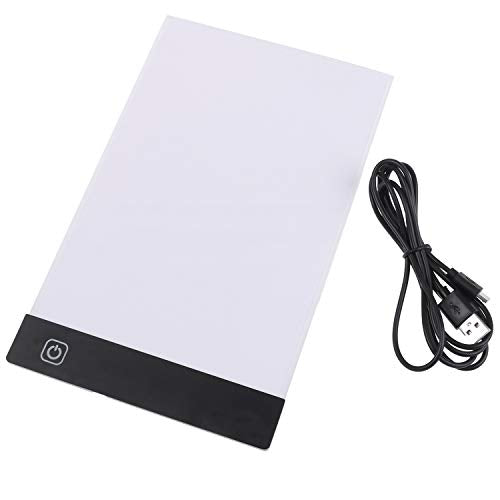 A5 LED Drawing Tablet Thin Art Stencil Drawing Board Light Box tracing Table pad, for 5D Diamond Painting Full Drill Embroidery, Cross Stitch Embroidery, Embossing, Sewing Projects etc