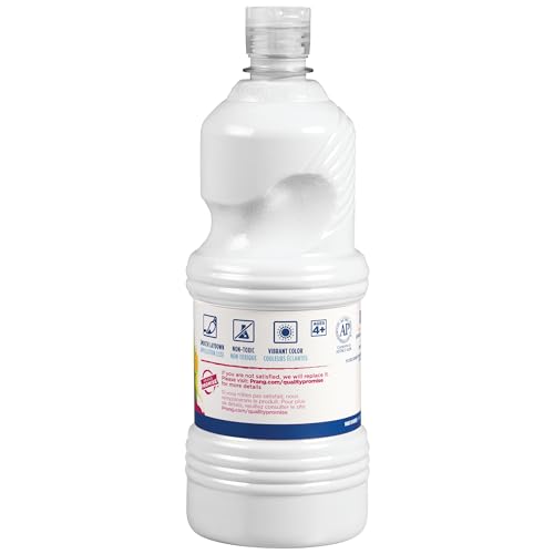 Prang Ready-to-Use Tempera Paint, White, 32 Oz., 1 Count - color: White