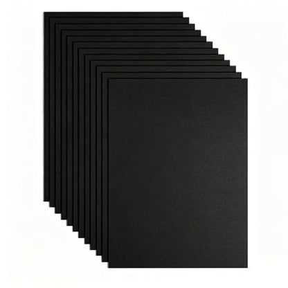 EVA Foam Sheets 5.5 x 8.5 Inch, 2mm Thick 12 Pack Non Adhesive Craft Foam Sheets for Cosplay Armor Props, Scrapbooking, Classroom Art Projects, DIY Handmade & Hobby Craft Supplies (Black) - color: Black