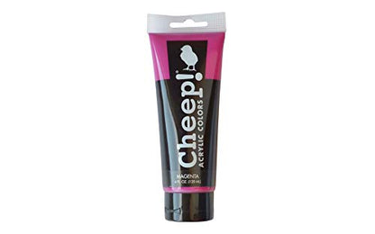 Cheep! Acrylic Paint Tube, 4 oz, Magenta, 4-ounce - color: Magenta, 4-ounce